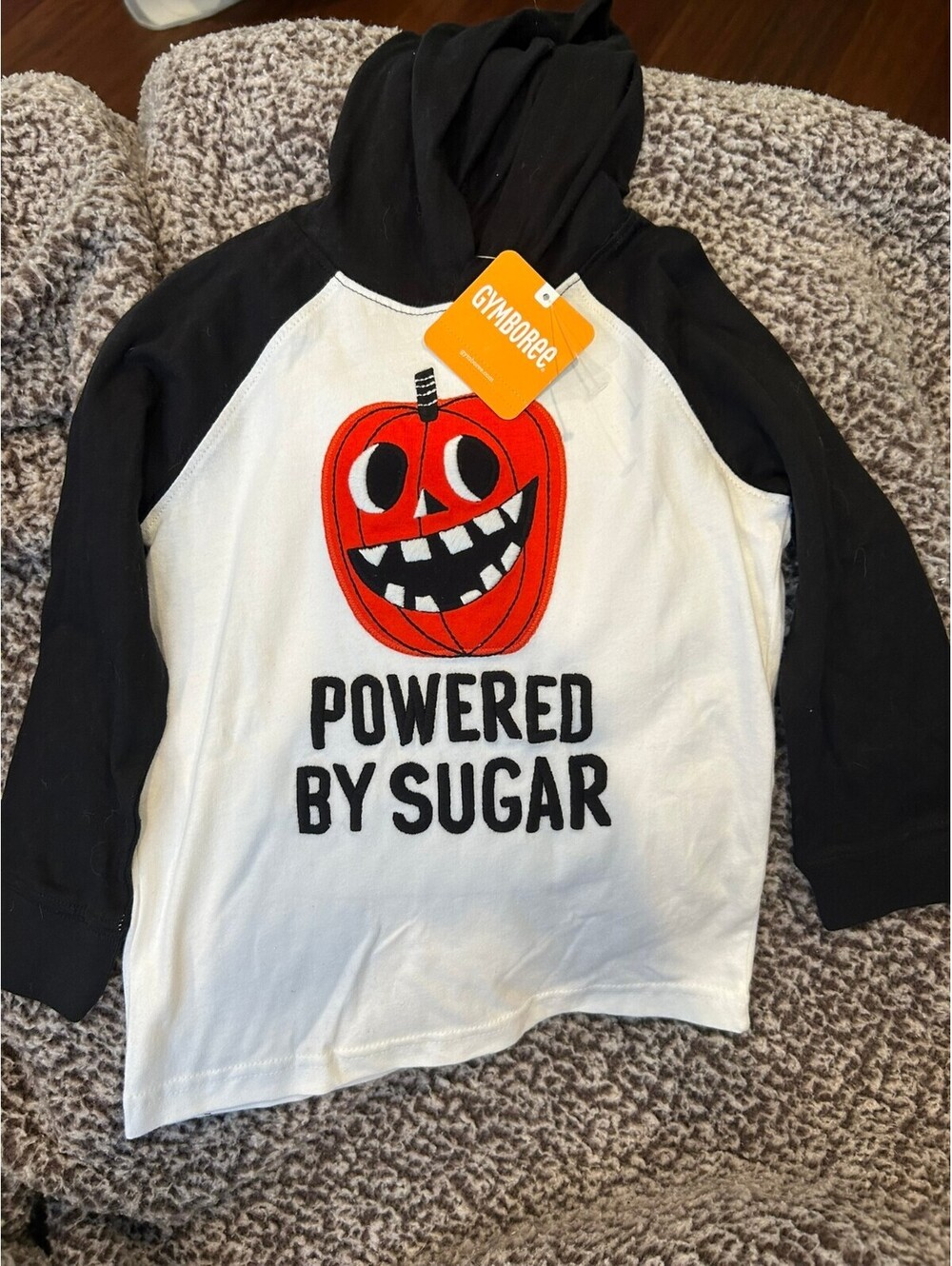 Gymboree Toddler 2T 'Powered By Sugar' Halloween Hoodie